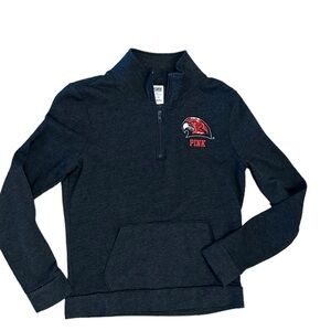 Victoria’s Secret Miami University Redhawks Bling 1/4 Zip Pullover NWOT Small
